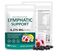 BLymphatic Drainage Supplement 60 PCS, Lymph System Support Supplement Lymph Cleanse, 60 Softgels Supports Leg Vein, Digestion Support