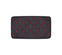 Blyndr Car Armrest Box 1PC Car Armrest Box Pad for Durable Wear Cover Center Console Mat For Auto SUV Cushion Interior Accessories(Black-red thread)