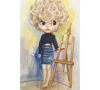 Blythe Doll BJD Journal, Notebook, Diary, A 6x9 Paperback With 100 Cream Colored, Wide Ruled Pages, With No Indentation: BK Perfect Gift for Doll Lovers. Beautiful Big Eyes, BJD