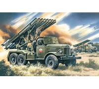 Bm-13-16 Katiusha Multiple Launch Rocket System on Zil-157 Base 1:72 Plastic Kit