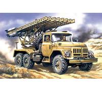 Bm-13-16, Multiple Launch Rocket System on Zil-131 Base 1:72 Plastic Model Kit