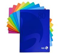 BM BeMore Color 80 0110589 Exercise Book A4 Ruling 4 mm Squared 4 mm Paper 80 g/m² Assorted Colours Pack of 12
