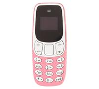 BM10 Small Phone, GSM 2 in 1 Mini Mobile Phone, BT Dialer Dual SIM Card Unlocked Hands Free Mini Mobile Phone, BT Music Player with Voice Changer (Pink)