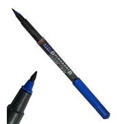 BM30 Permanent Markers, BLUE, Extra Fine Point, Pack of 1, CD/DVD/OHP Marker Pens, Mark Write Draw Sketch, Waterproof Ink, iZOFAX Black Ball Pen