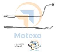 BM50048 Exhaust Centre Pipe +Fitting Kit +2yr Warranty