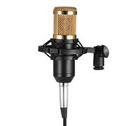 BM800 Condenser Microphone with Shock Mount Sponge Audio Cable for Studio Broadcasting Professional Sound Isolation Clear Quality