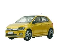 BMAONZ 1:18 For POLO PLUS Gold Classic Retro Nostalgic Alloy Car Model Souvenir Indoor Display