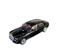 BMAONZ 1:18 For Rolls-Royce Phantom Extended Alloy Diecast Car Model Static Ornaments Hobbyist Showcase(Black)