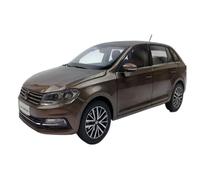 BMAONZ 1:18 For Volkswagen Santana Hua Na Gran Brown Alloy Car Model Miniature Craft Ornament