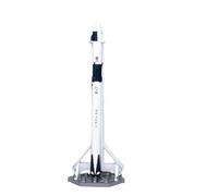 BMAONZ 1:200 For SpaceX Falcon 9 Launch Pad Recovery Starship Rocket Model Alloy Simulation Model Model Building Kit(White)
