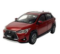 BMAONZ 1:30 For Toyota YARiS L X Multi-colour Die-cast Classic Car Model With Opening Doors And Hood(Red)