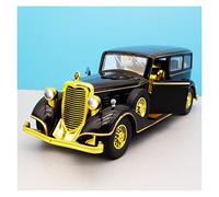 BMAONZ 1 32 Alloy Retro Classic Car Model Diecast Sound Light Pull Back Toy Vehicle Collectible Souvenir Gifts(Black)