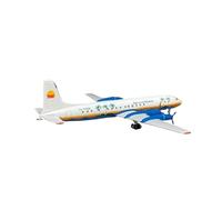 BMAONZ 1:400 For Ilyushin Il-18 CU-T1532 White Classic Mini Aircraft Model Small Scale Christmas Display Model Building Kit