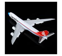 BMAONZ 1/400 For Luxembourg B747-8F Cargo Plane Model Transport Aircraft Diecast Model With Wheels Model Building Kit(White B)