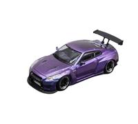 BMAONZ 1:64 For GTR R35 Chameleon Alloy Purple Model Car Ornament Collectible Small Scale Ornament