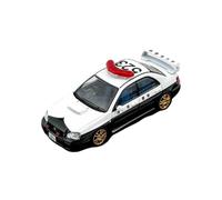 BMAONZ 1:64 For Impreza WRX STi 8th Generation Diecast Police Alloy Car Model Black And White