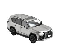 BMAONZ 1:64 For Lexus LX600 SUV Travel Vehicle Metal Car Model Classic Souvenir Static Ornaments(Silver)