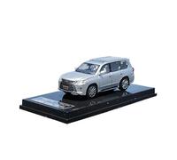 BMAONZ 1:64 For LX570 SUV Alloy Multi-Color Car Model Simulation Scale Die-Cast Collectibles(Silver)