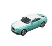 BMAONZ 1:64 For Phantom Alloy Green Rare Model Car Full Door Opening Design Vehicle White Roof