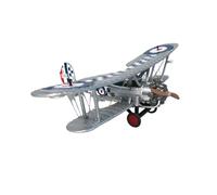 BMAONZ 1/72 For Double Wings Classic Bulldog Fokker Dr.1 SE.5a Green Fighter Aircraft Models Ornaments Model Building Kit(Silver)