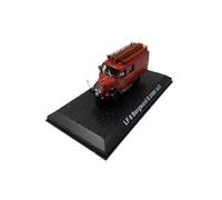 BMAONZ 1:72 For LF 8 Borgward B 2500 A/O Fire Truck Red Alloy Model Retro Nostalgic Display Items
