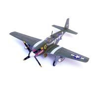 BMAONZ 1:72 For P-51B Mustang P51 Fighter Series Alloy Static Airplane Model Multiple Options Available Model Building Kit(Green)