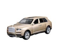 BMAONZ For Rolls Royce Cullinan 1 32 Alloy Car Model Pull Back Children Metal Toy Vehicle 7 Doors Can Be Opened(Gold)