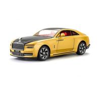 BMAONZ Scale Diecast Model 1 24 For Rolls-Royce Ghost Toy Car Model Alloy Die-cast With Sound And Light Pull Back Model Car Toy Pre-Built Model Motor Vehicles(Gold)