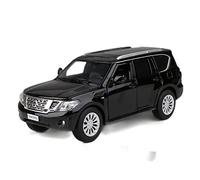 BMAONZ Scale Diecast Model 1 32 For Nissan PATROL Y62 Diecast Alloy Car Model Travel Rack Sound Light Pull Back Pre-Built Model Motor Vehicles(A)