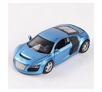 BMAONZ Scale Diecast Model 1 32 For R8 Alloy Sport Car Model Diecast High Simulation With Sound And Light Toy Cars Pre-Built Model Motor Vehicles(Blue)