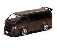 BMAONZ Scale Diecast Model 1:43 Toyota For Sea Lion Wide Body Alloy Car Decoration Static Models Collection Pre-Built Model Motor Vehicles