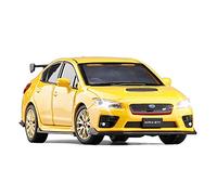 BMAONZ Scale Diecast Model Alloy Model Car Collection Toy 1 32 Simulation Original For Subaru 2016 STI Sound And Light Toy Diecast Car Pre-Built Model Motor Vehicles(Yellow)