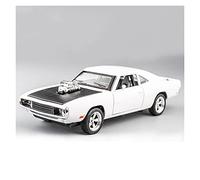 BMAONZ Scale Diecast Model Diecast 1 32 For Dodge Charger 1970 Pull Back Sound And Light Model Car Alloy Model Display Adult Collection Pre-Built Model Motor Vehicles(White)