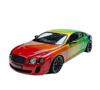 BMAONZ Scale Diecast Model For Bentley continental gt rainbow limited edition simulation alloy full door scale car model 1 18 Pre-Built Model Motor Vehicles