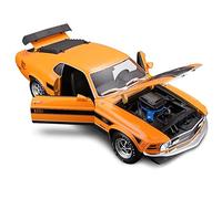 BMAONZ Scale Diecast Model For Ford 1970 Mustang Mach simulation alloy full door scale classic car car collection model 1 18 Pre-Built Model Motor Vehicles