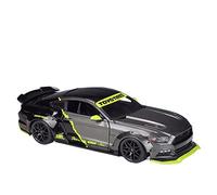 BMAONZ Scale Diecast Model For Ford Mustang wide body version 2015 Mustang GT simulation can open the door scale car finished model 1 18 Pre-Built Model Motor Vehicles