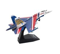 BMAONZ Small Scale Model Planes 1/100 For SU-35 Russian Knight Fighter Airplane Model Alloy Diecast Plane Enthusiasts Love Display Model Building Kit
