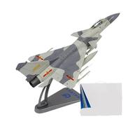 BMAONZ Small Scale Model Planes 1/72 For China Air Force J10 J-10 J10C J-10C Fighter Aircraft AirplaneModel Metal Toy Plane Collection Model Building Kit(Gray A)