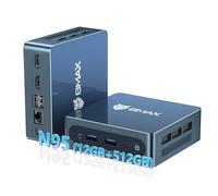 BMAX B4Plus Mini PC Intel Twin Lake N95(up to 3.4GHz), Micro PC Win 11 Pro 12GB DDR5 512GB SSD, Mini Desktop Computer 4K@60Hz Dual Display, USB3.2/Type-C/WiFi 5.0/BT5.0 for Office, Home, Business