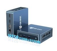 BMAX B4Ultra Mini PC Intel Twin Lake N150(up to 3.6GHz), Micro PC Win 11 Pro 12GB DDR5 512GB SSD, Mini Desktop Computer 4K@60Hz Dual Display, USB3.2/Type-C/WiFi 5.0/BT5.0 for Office, Home, Business
