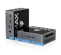 Bmax Mini PC, Intel Twin Lake N150, 16GB DDR4 512GB M.2 SSD (up to 3.6 GHz), Mini Deskto Computers, Micro PC, 4K Type-C HDMI Triple Screen Display, WiFi,Business, Home, Office Small PC
