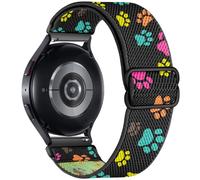BMBEAR Stretchy Bands Compatible with Samsung Galaxy Watch Band 7/FE/6/5/4/3 & Watch 5 Pro & 6/4 Classic &Gear S3/S2, Soft Fashion Nylon Braided Elastic Strap for 20mm 22mm watch band for Samsung