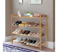 BMBO 4 Tier Wooden Multipurpose Shoe Rack