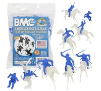 BMC Classic Marx Western Cavalry - 16pc Blue Plastic Figure Playset
