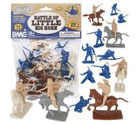 BMC CTS Battle of Little Big Horn 20pc Plastic Army Men Set (67410) - Sioux & Cavalry, 1:32 Scale