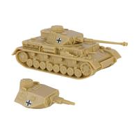 BMC CTS WW2 German Panzer IV Tank - Tan 1:38 Plastic Army Military Vehicle