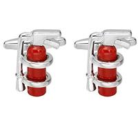 BMC-Designs Mens Pair FIRE Extinguisher Cufflinks Shirt Novelty Gift Fireman Hydrant Emergency UK Seller
