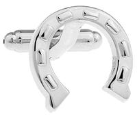 BMC-Designs Pair Lucky Horseshoe Silver Cufflinks Shirt Gift UK Racing Betting Horse Shoe UK Seller