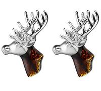 BMC-Designs Pair of STAG Head Cufflinks Animal Dress Shirt Zoo Moose Deer Buck Stags Hunting UK Seller