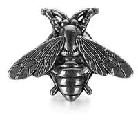 BMC-Designs SILVER PEWTER FLY HOUSEFLY BEE BROOCH BROACH LAPEL PIN INSECT 2.5cm x 2.2cm UK SELLER